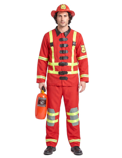 Disfarce de bombeiro homem