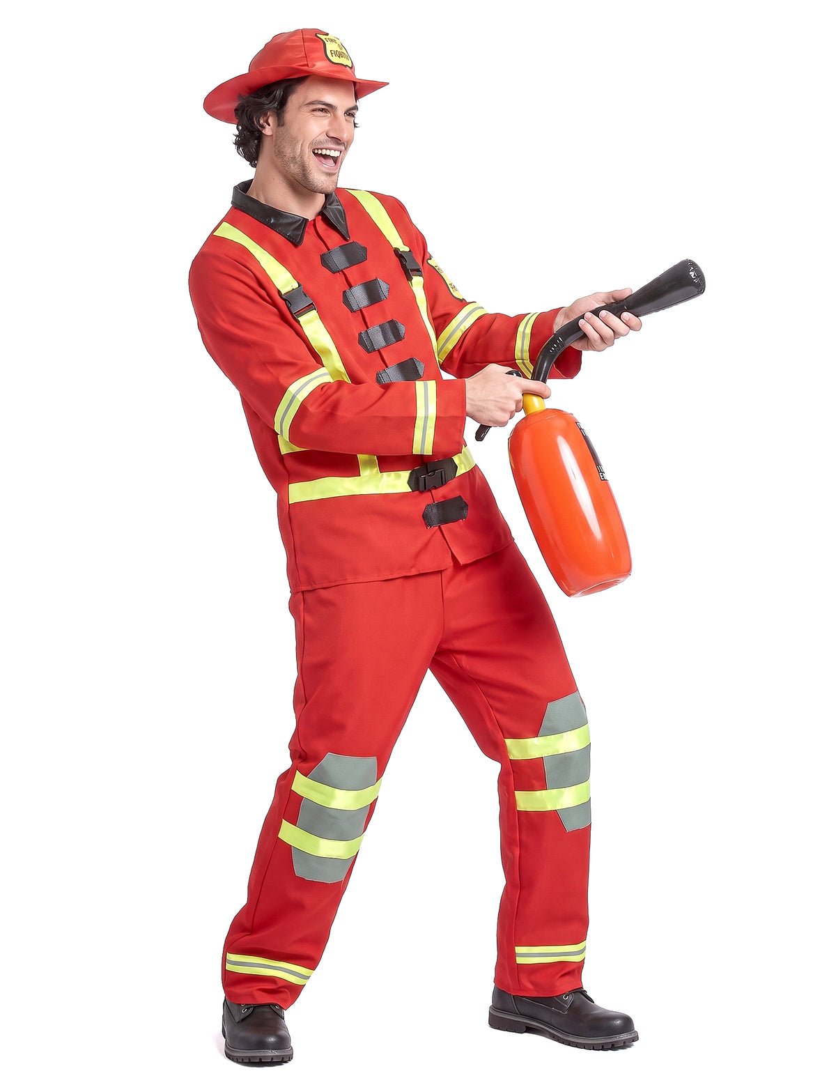 Disfarce de bombeiro homem