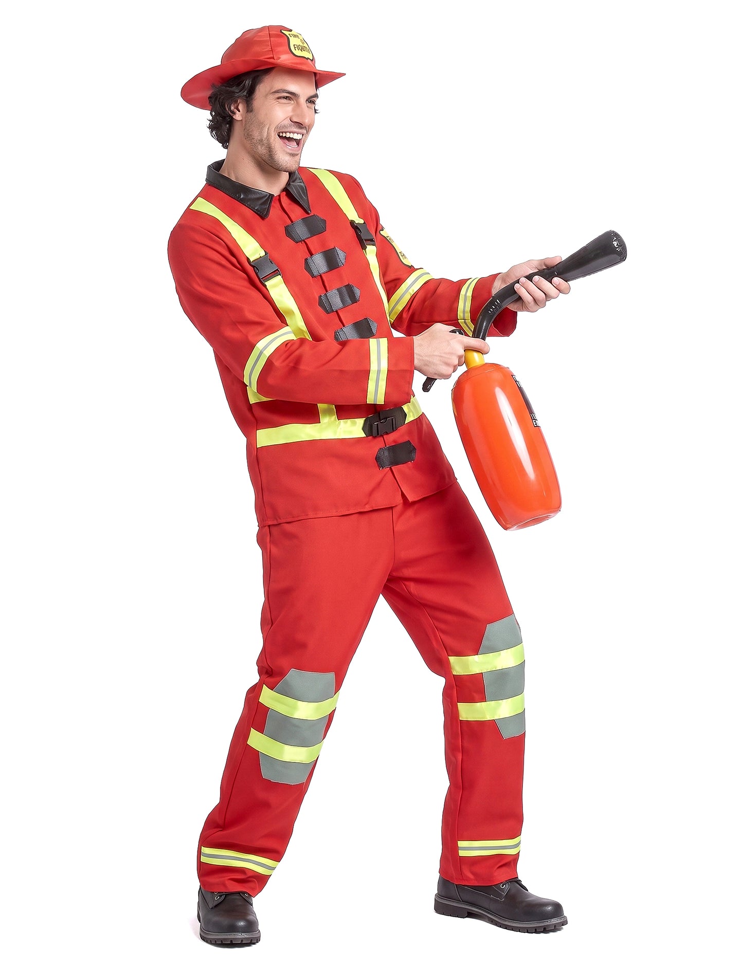 Disfarce de bombeiro homem