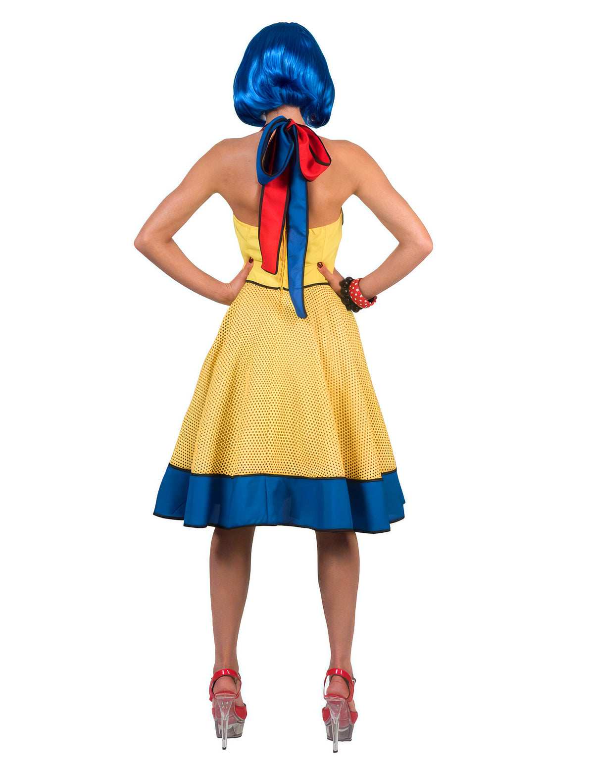 Disfarce pop art mulher