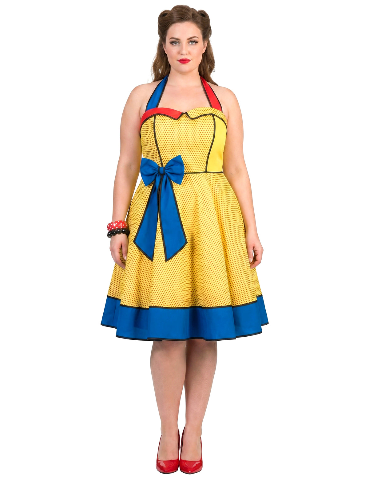 Disfarce pop art mulher