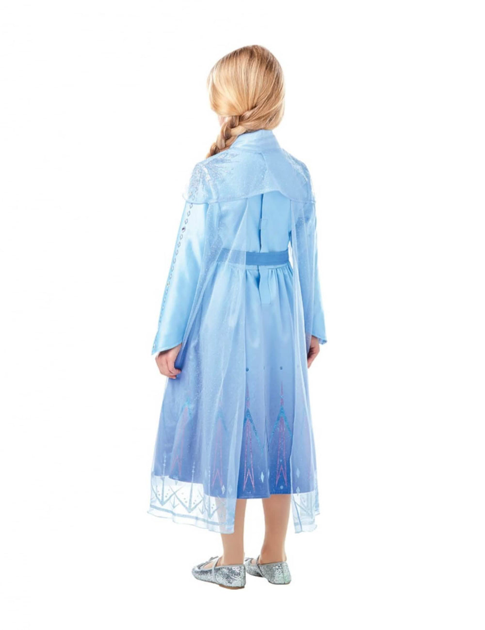 Vista traseira do fato premium Elsa Frozen 2