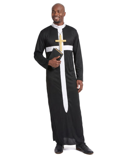 Disfarce padre cruz branca homem