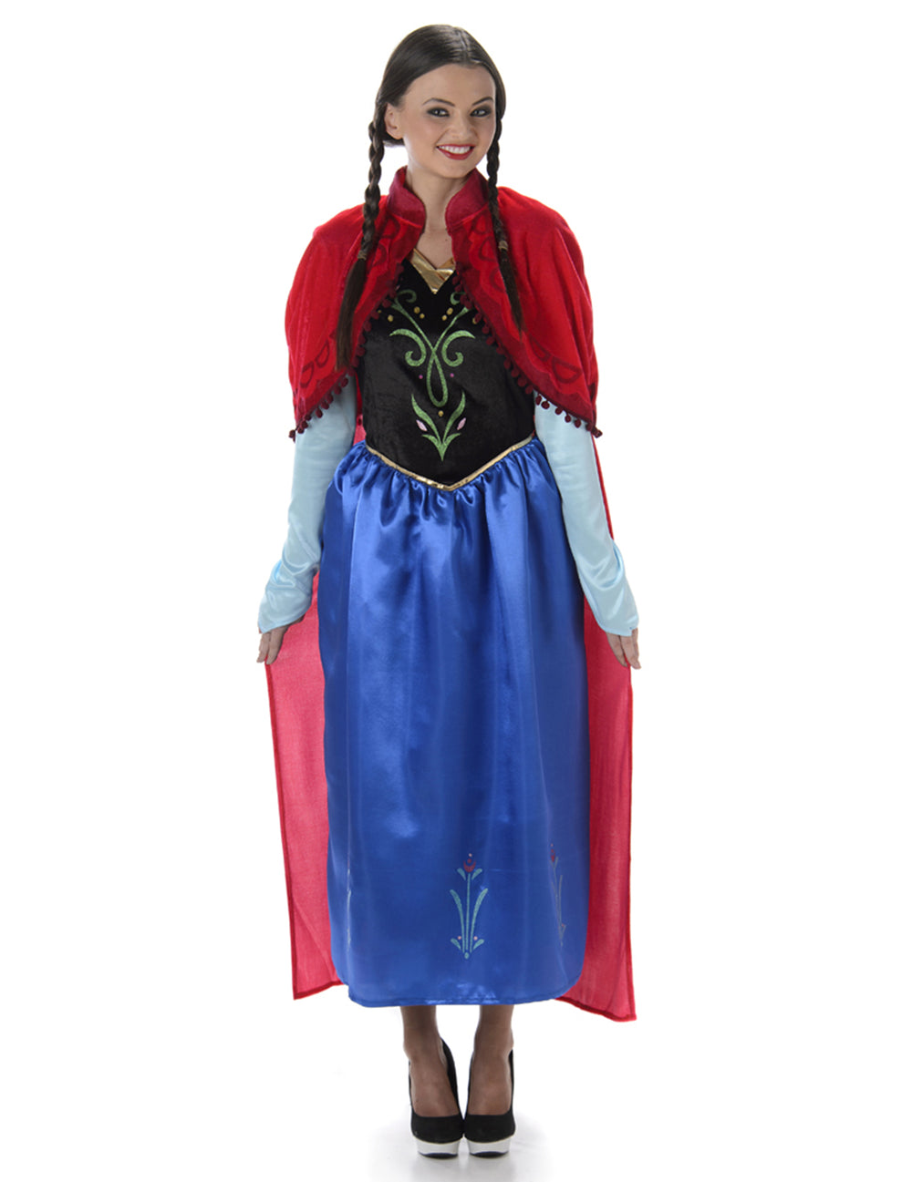 Vue de face du déguisement princesse de conte de fées
