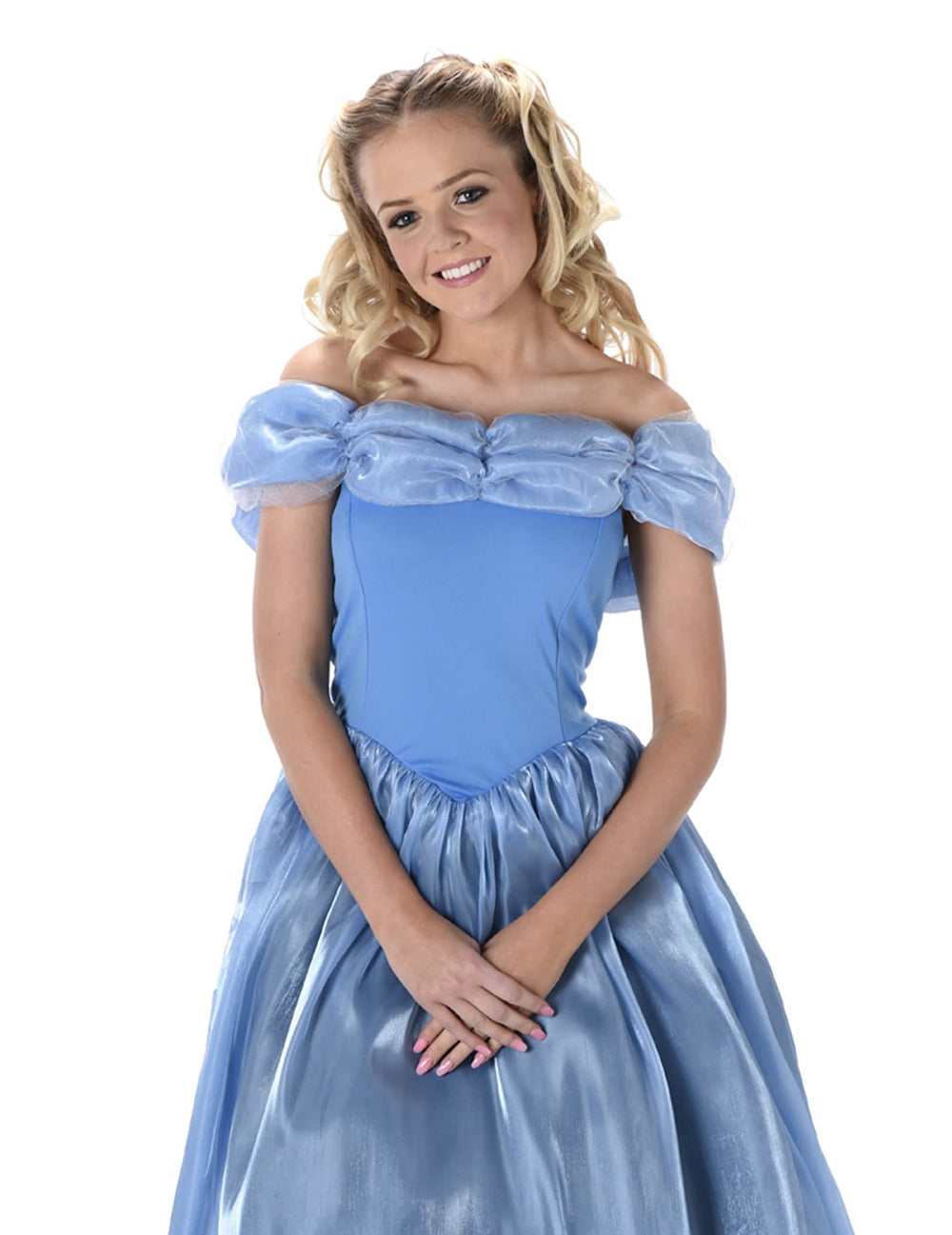 Grande plano sobre o corpete do disfarce de princesa da meia-noite