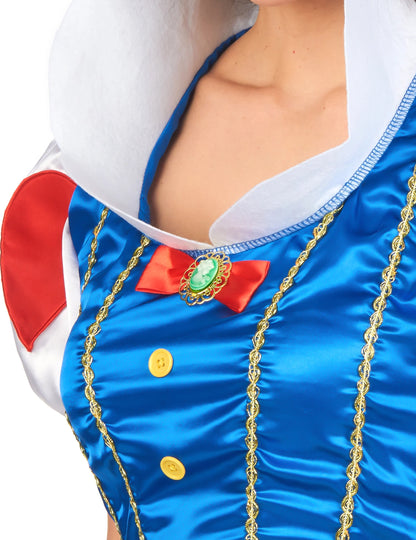 Disfarce princesa da neve mulher