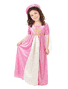 Déguisement de princesse médiévale pour fille rose et or avec coiffe