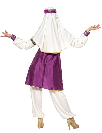 Fato de princesa oriental de luxo para mulher