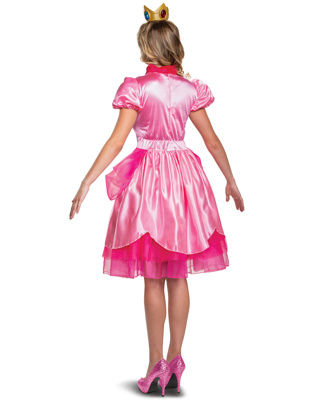 Vue de dos du déguisement Princesse Peach Nintendo Deluxe