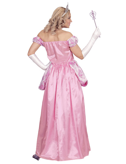 Vue de dos du déguisement de princesse pour femme