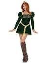 Fantasia de princesa verde sexy para mulher