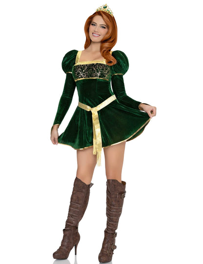 Fantasia de princesa verde sexy para mulher