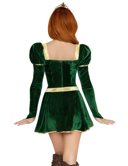 Fantasia de princesa verde sexy para mulher