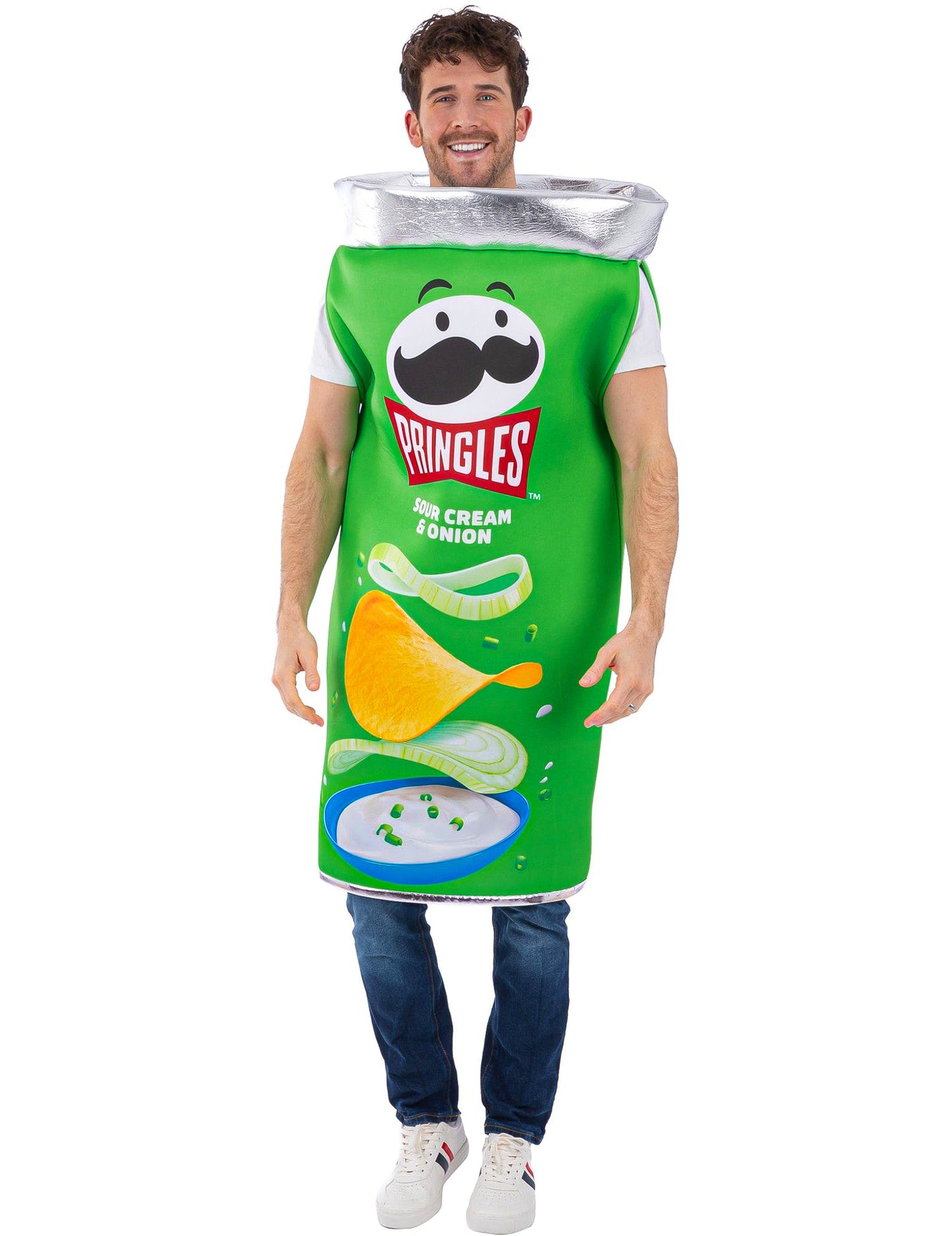 Fato de Pringles® sabor natas azedas e cebola adulto