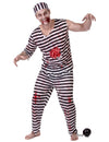 Disfarce prisioneiro zombie homem