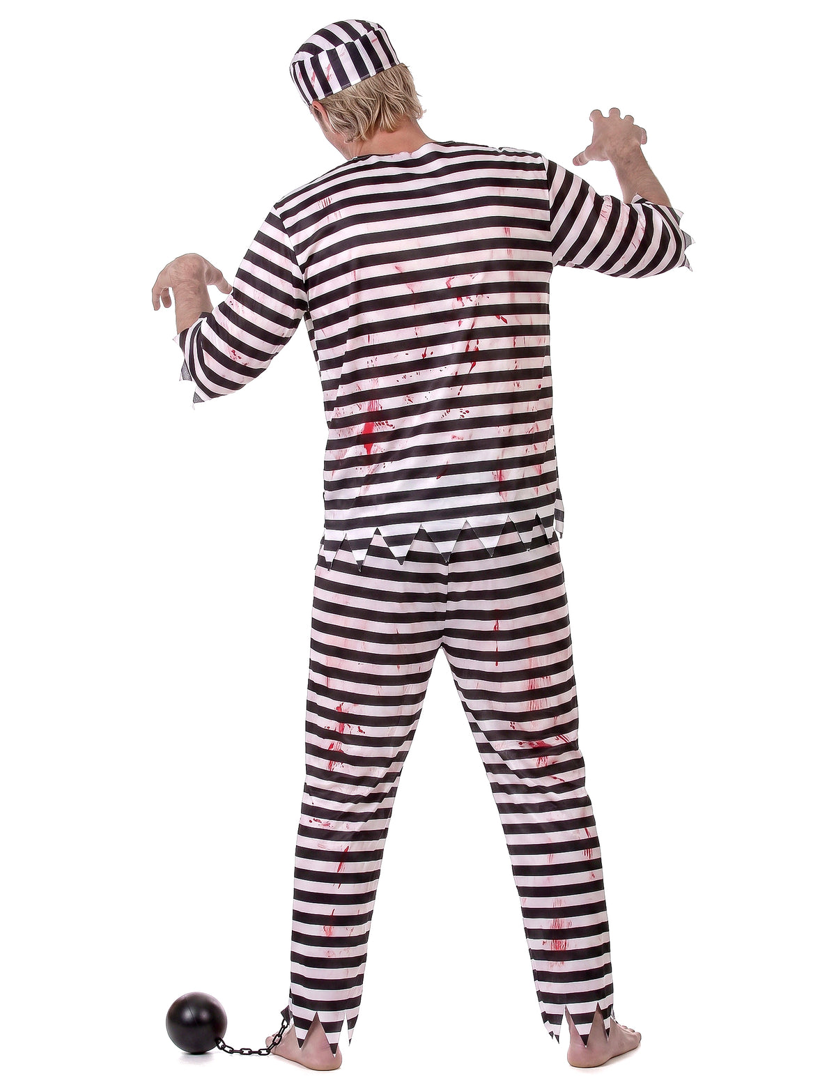 Disfarce prisioneiro zombie homem