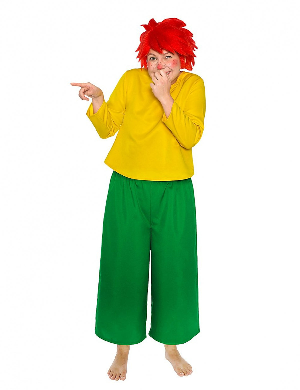 Vue de face du déguisement Pumuckl™ pour adulte