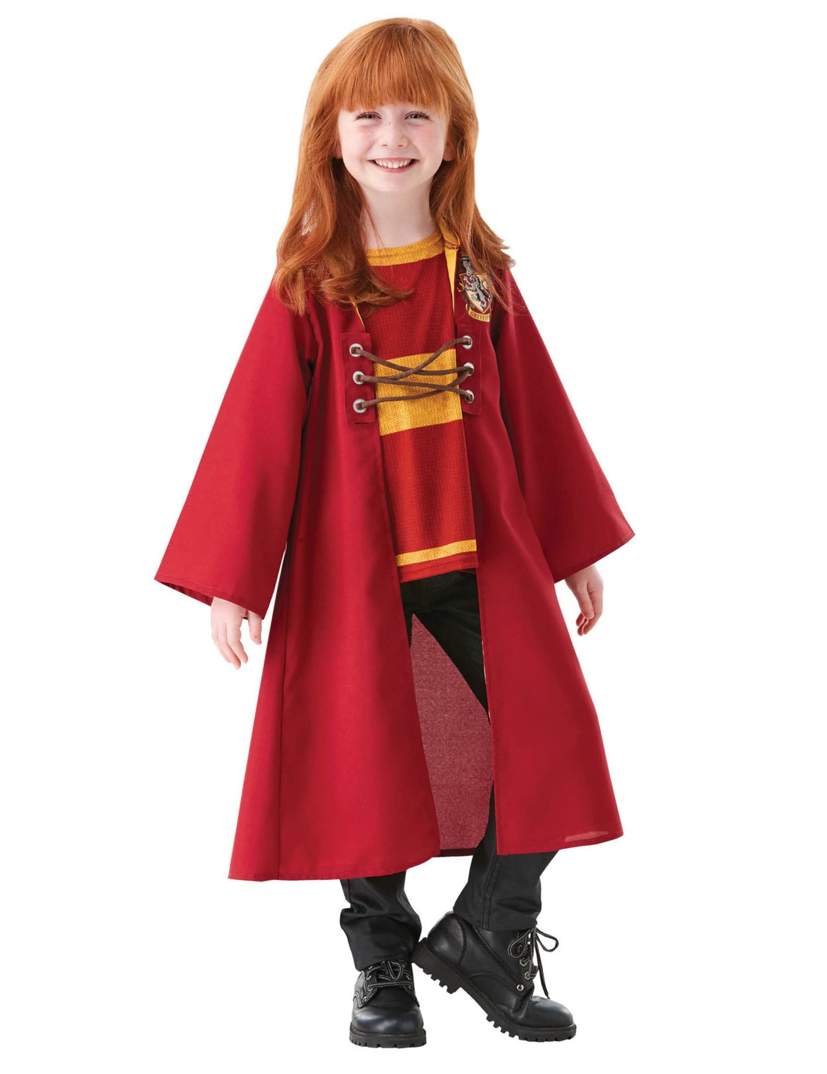 Vista frontal do fato de Quidditch Harry Potter™ criança