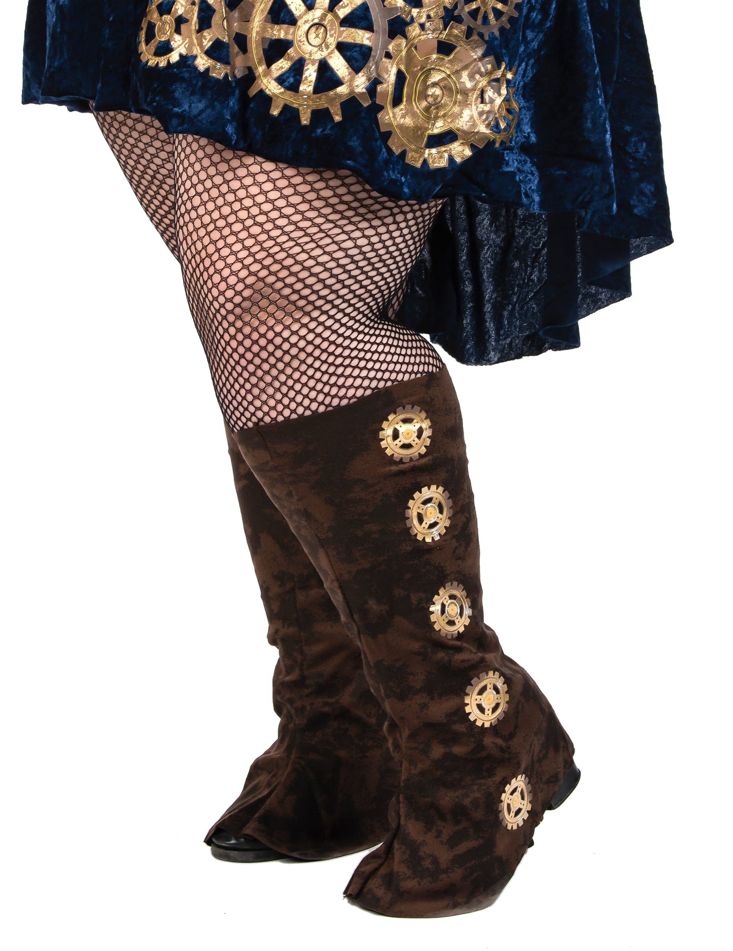 Disfarce futurista retro steampunk para mulher tamanho grande