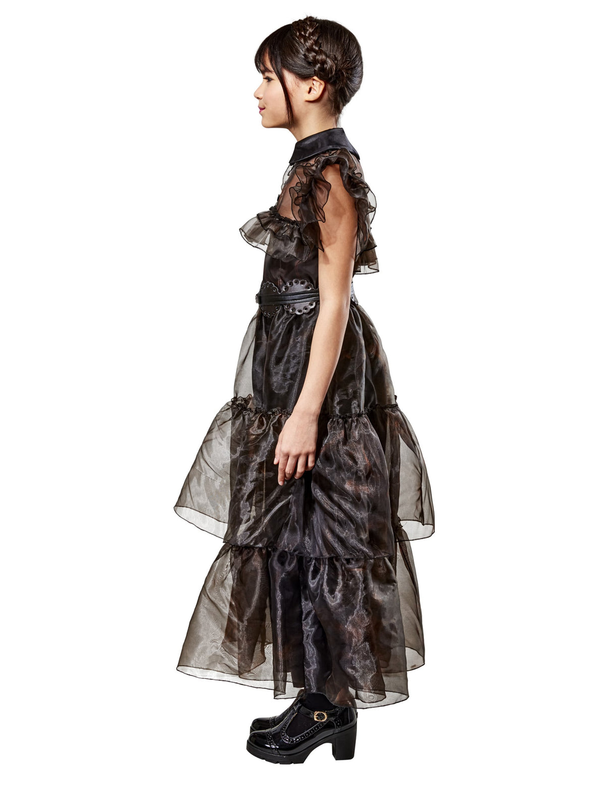 Vue de profil du déguisement robe de bal Mercredi Addams™