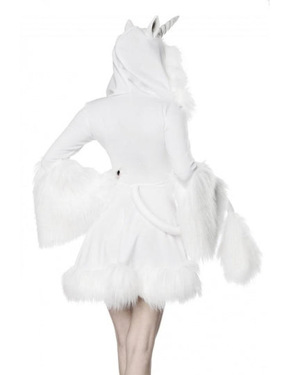 Vue de dos du déguisement robe licorne