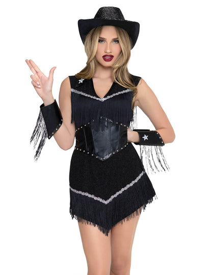Disfarce de Rodeo Star sexy luxo para mulher
