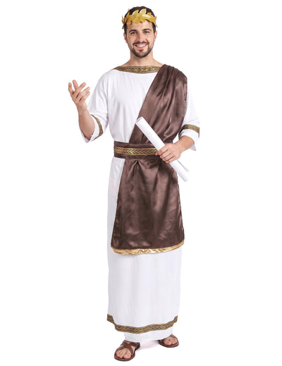 Disfarce romano castanho homem
