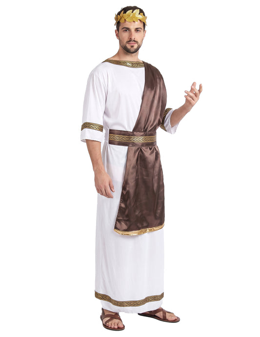 Disfarce romano castanho homem