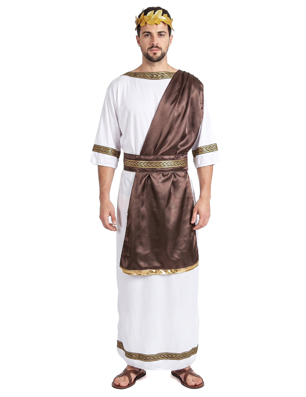 Disfarce romano castanho homem