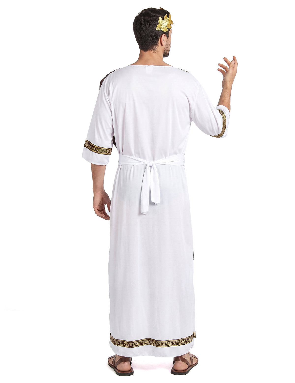 Disfarce romano castanho homem