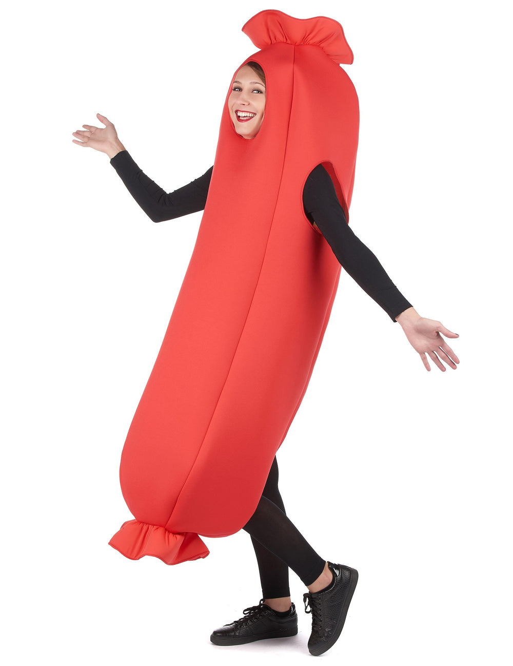 Déguisement de saucisse pour adulte rouge