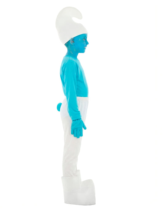 Vue de profil du déguisement Schtroumpf™ pour enfant