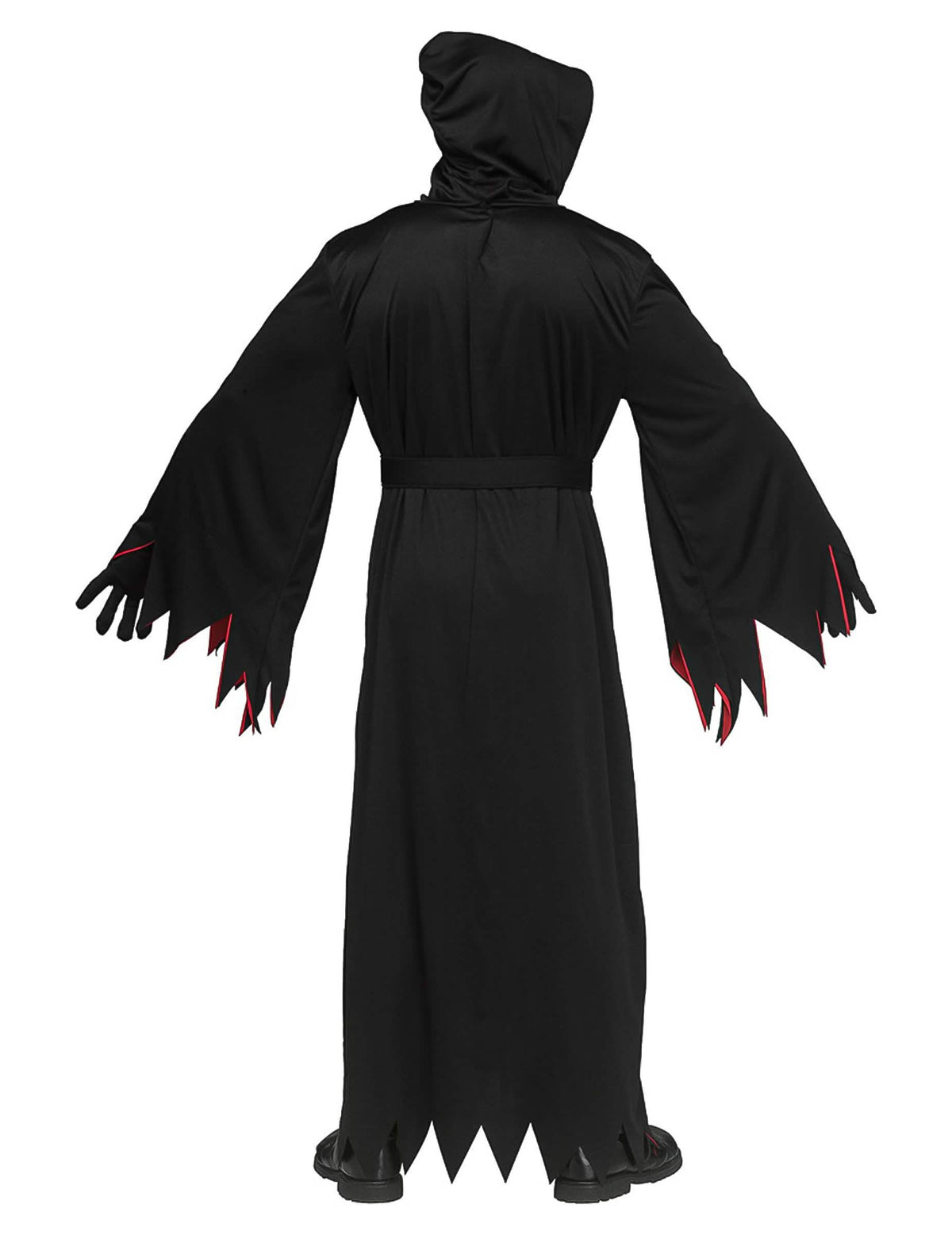 Disfarce de Scream™ com máscara preta e vermelha para adulto