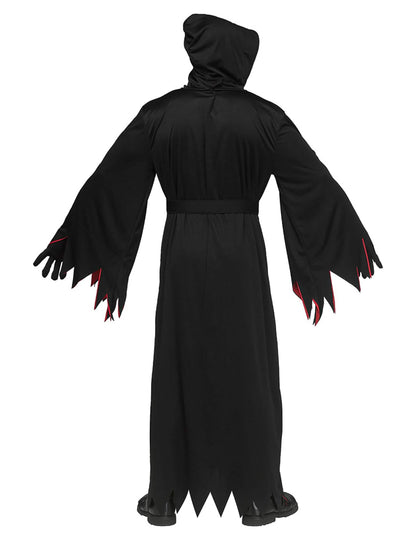 Disfarce de Scream™ com máscara preta e vermelha para adulto