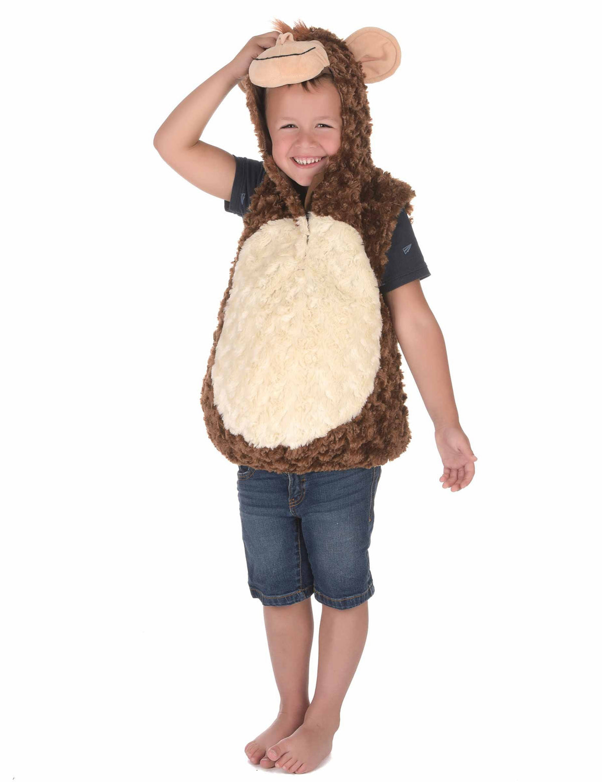 Vue d'ensemble du déguisement singe peluche pour enfant
