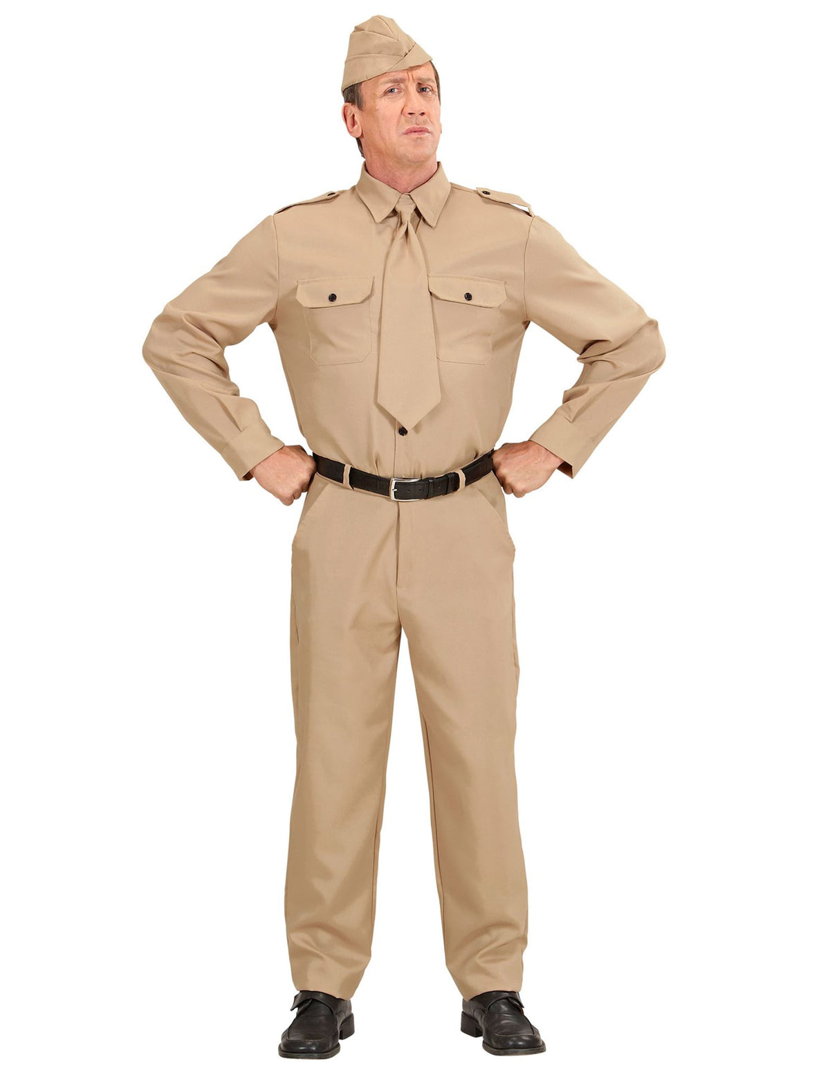 Vue de face du déguisement de soldat américain