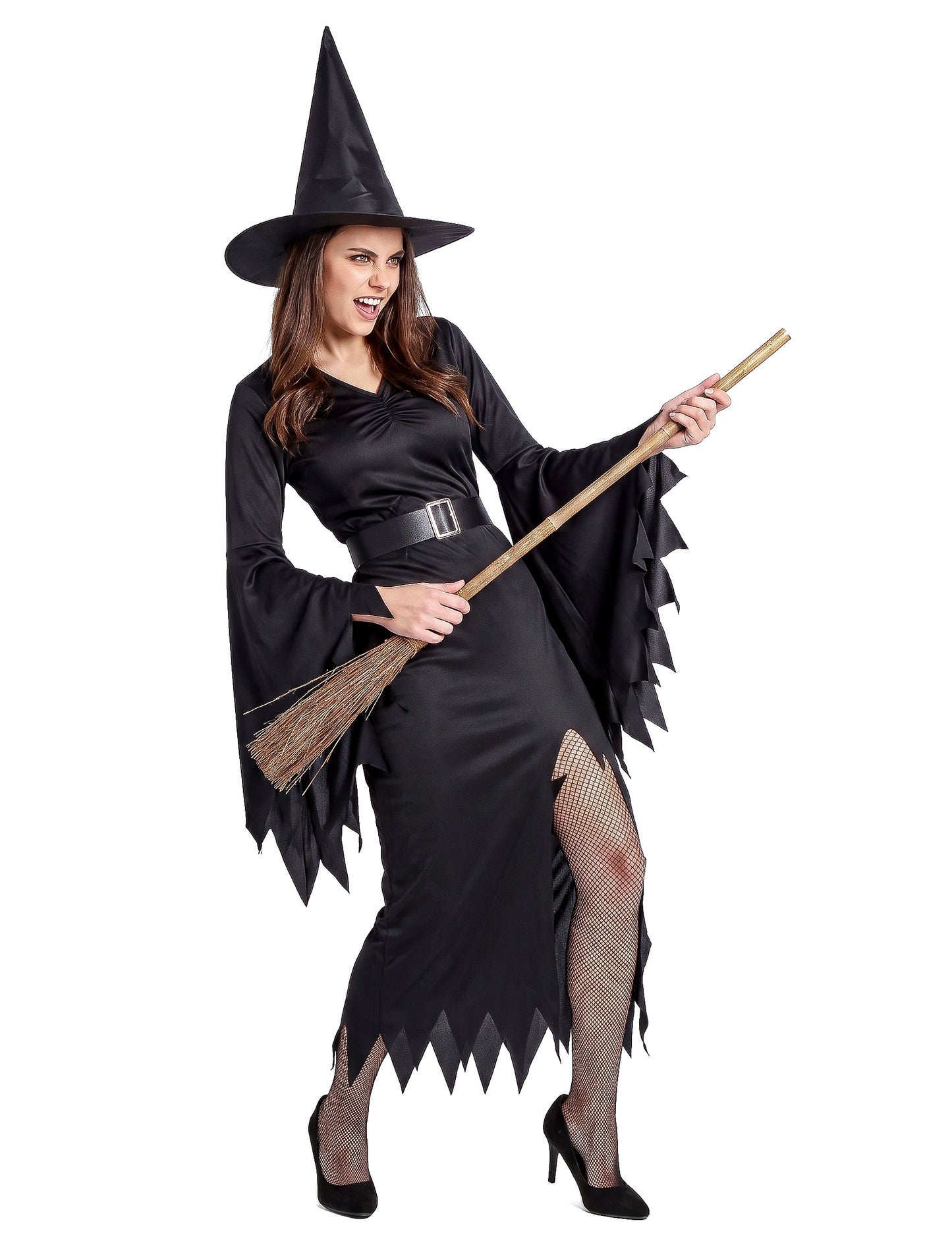 Disfarce bruxa preta sexy mulher