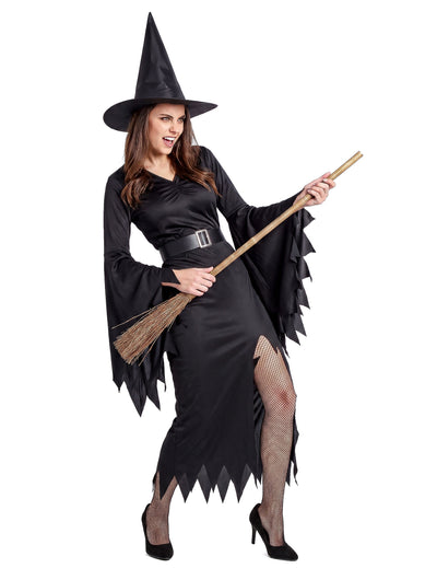 Disfarce bruxa preta sexy mulher