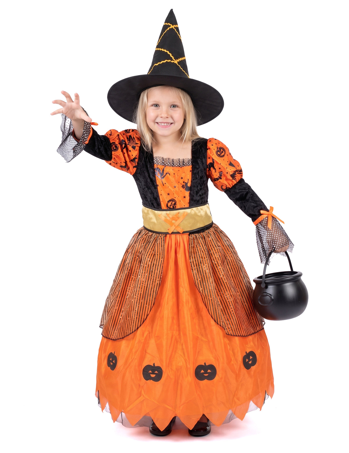Disfarce de bruxa rapariga Halloween
