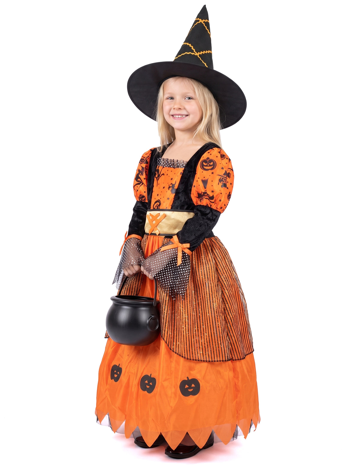 Disfarce de bruxa rapariga Halloween