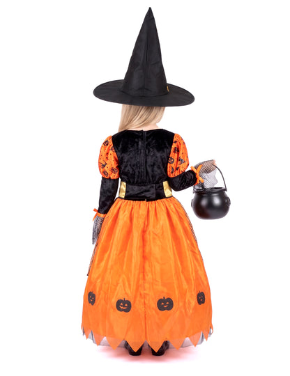 Disfarce de bruxa rapariga Halloween