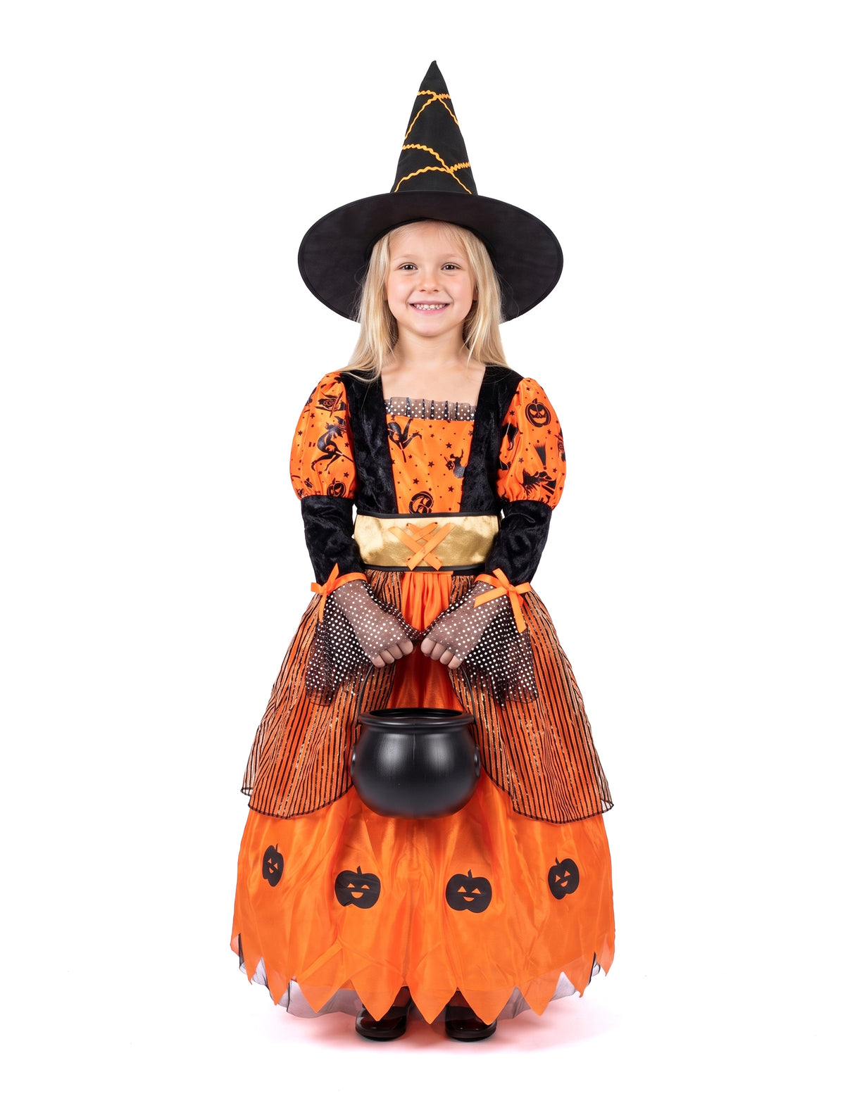 Disfarce de bruxa rapariga Halloween