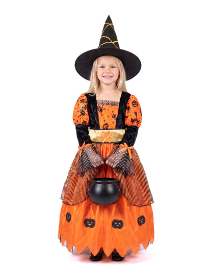Disfarce de bruxa rapariga Halloween