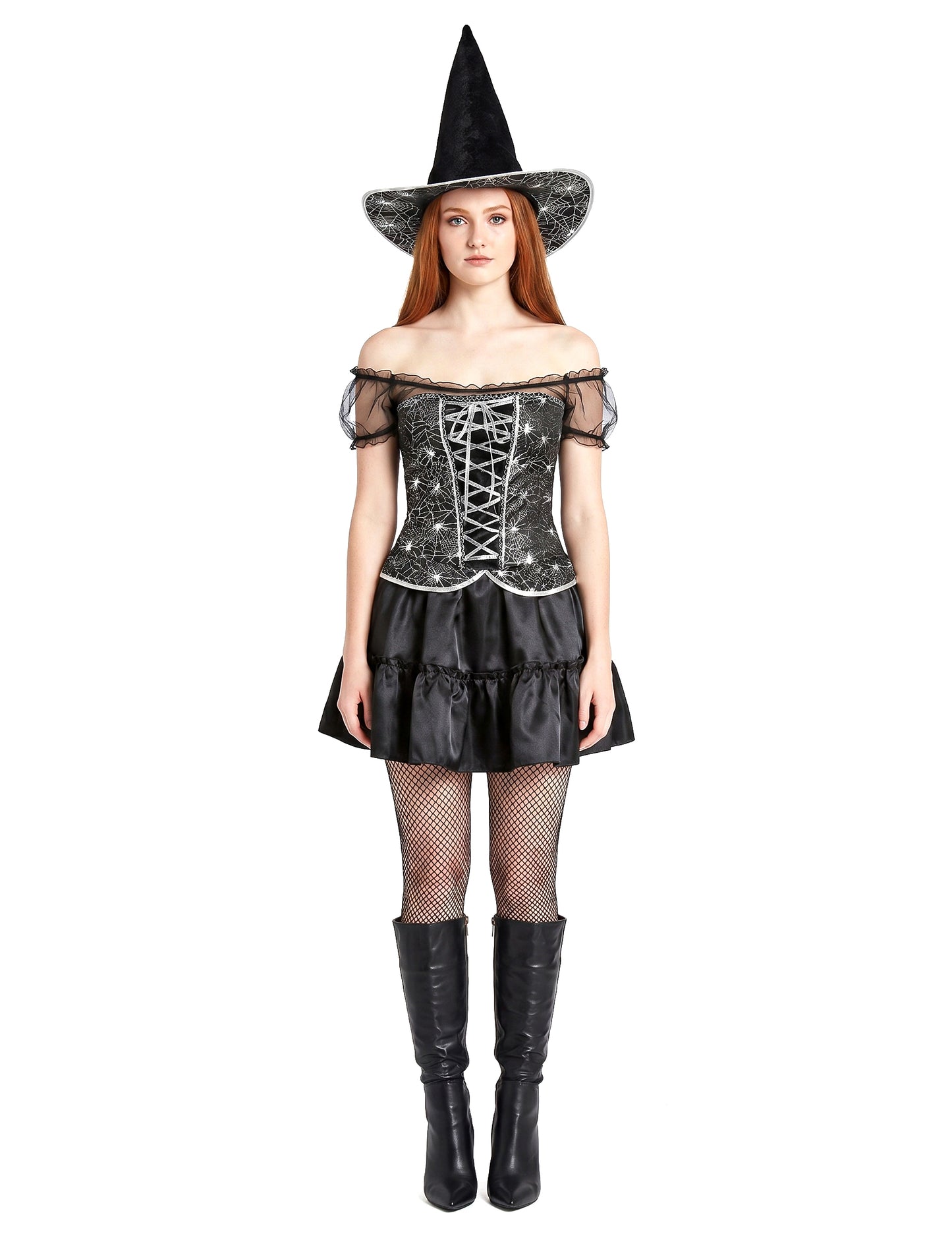 Disfarce bruxa sexy com corpete mulher Halloween