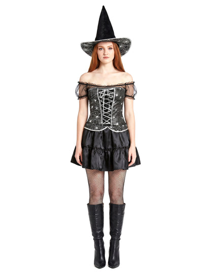 Disfarce bruxa sexy com corpete mulher Halloween