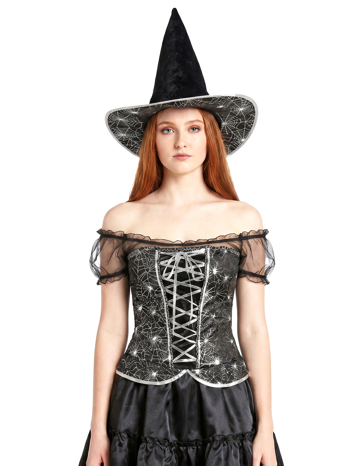 Disfarce bruxa sexy com corpete mulher Halloween