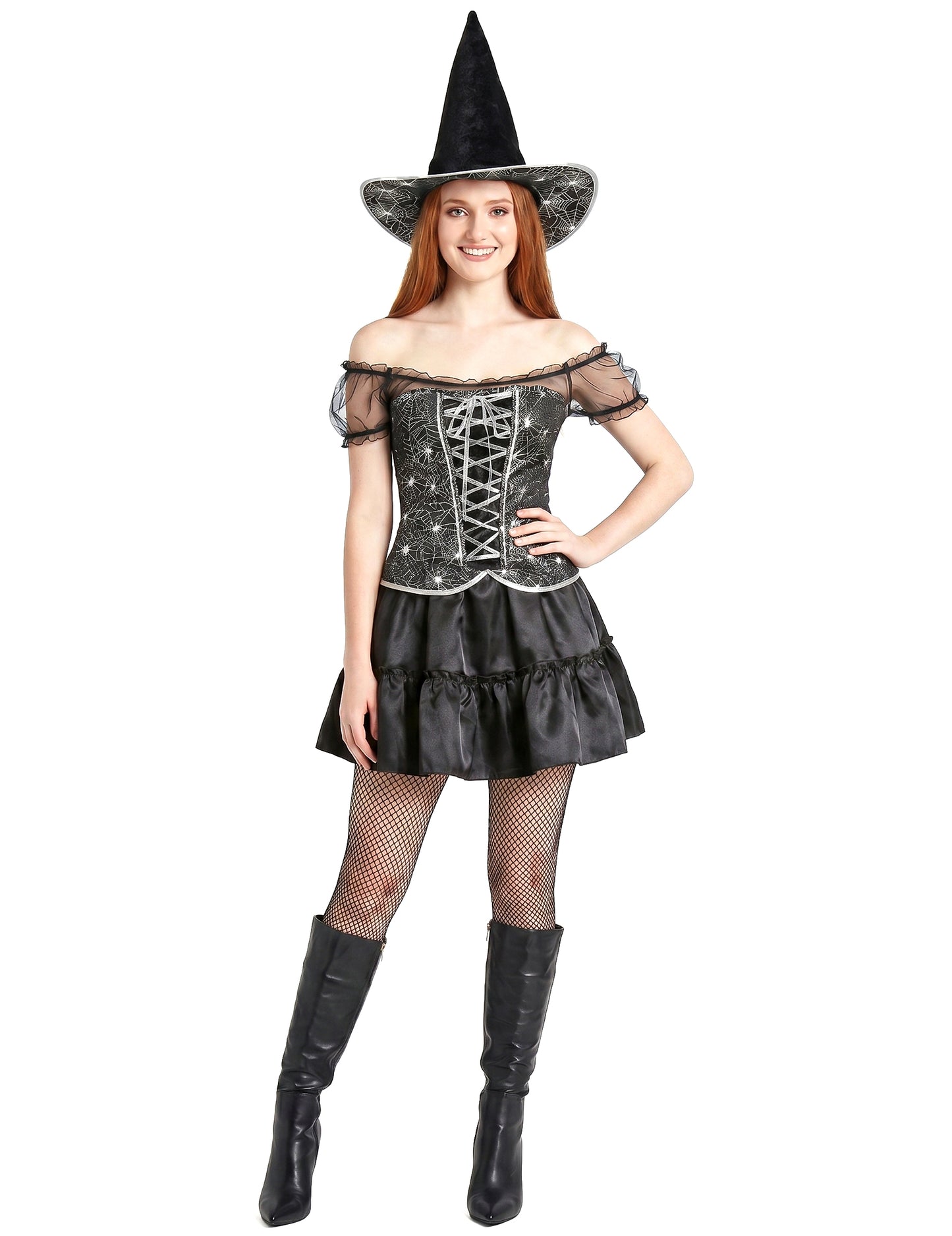 Disfarce bruxa sexy com corpete mulher Halloween
