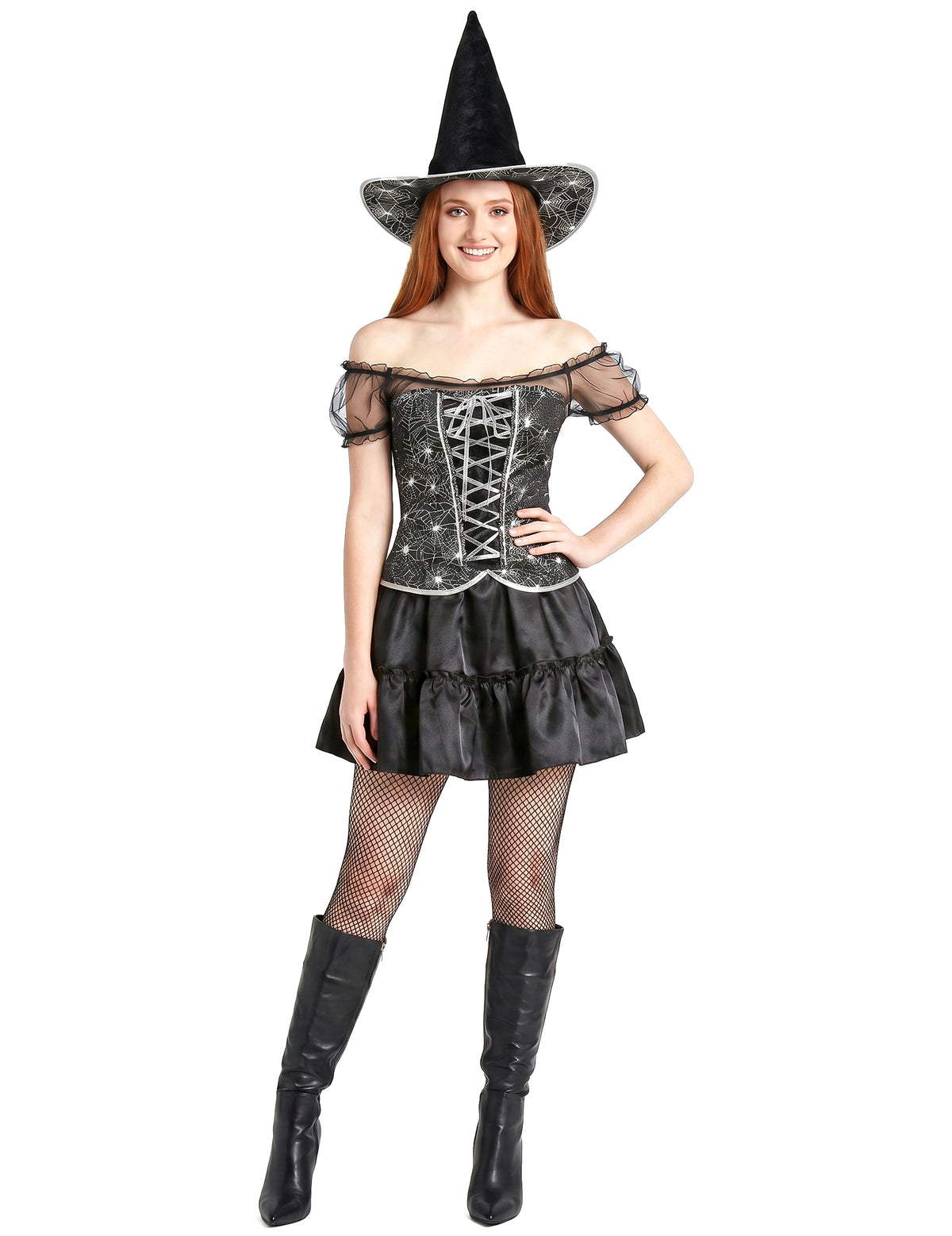 Disfarce bruxa sexy com corpete mulher Halloween