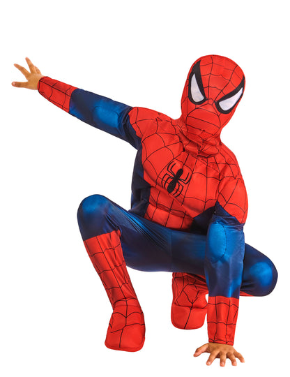 Fato de Spiderman™ musculoso Deluxe para criança