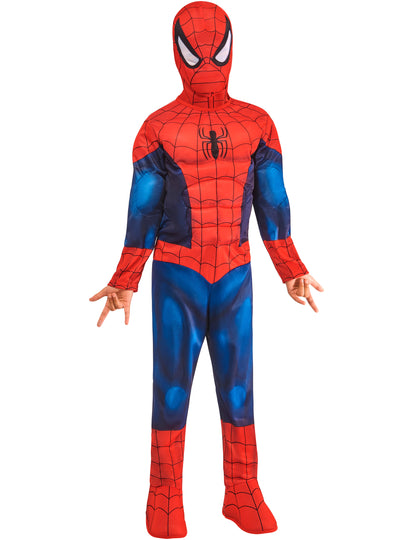 Fato de Spiderman™ musculoso Deluxe para criança